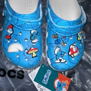 CROCS Blue Smurfs Clogs- NWT🦋